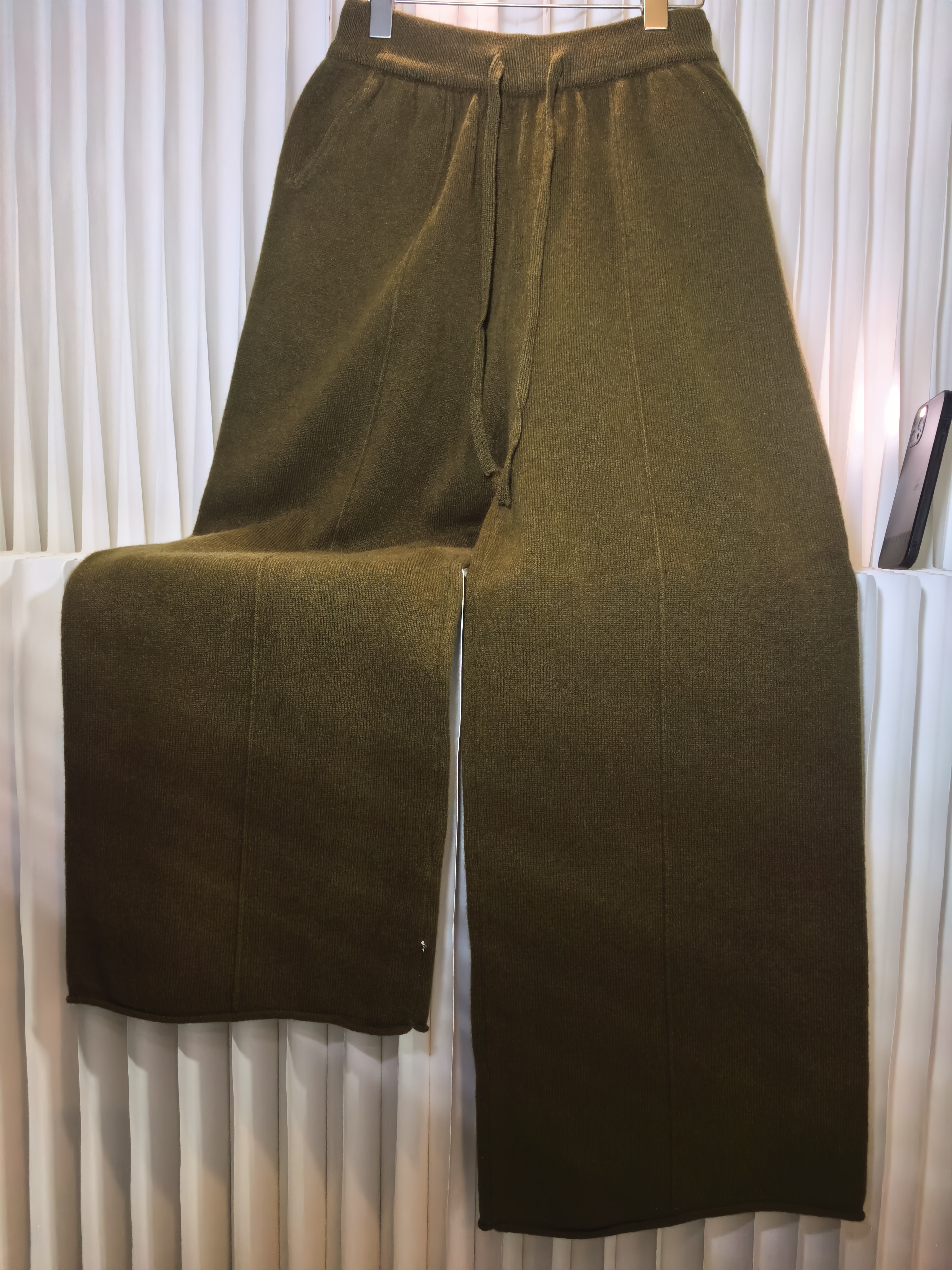 秋冬阔腿裤慵懒风宽松纯色直筒裤时尚休闲裤