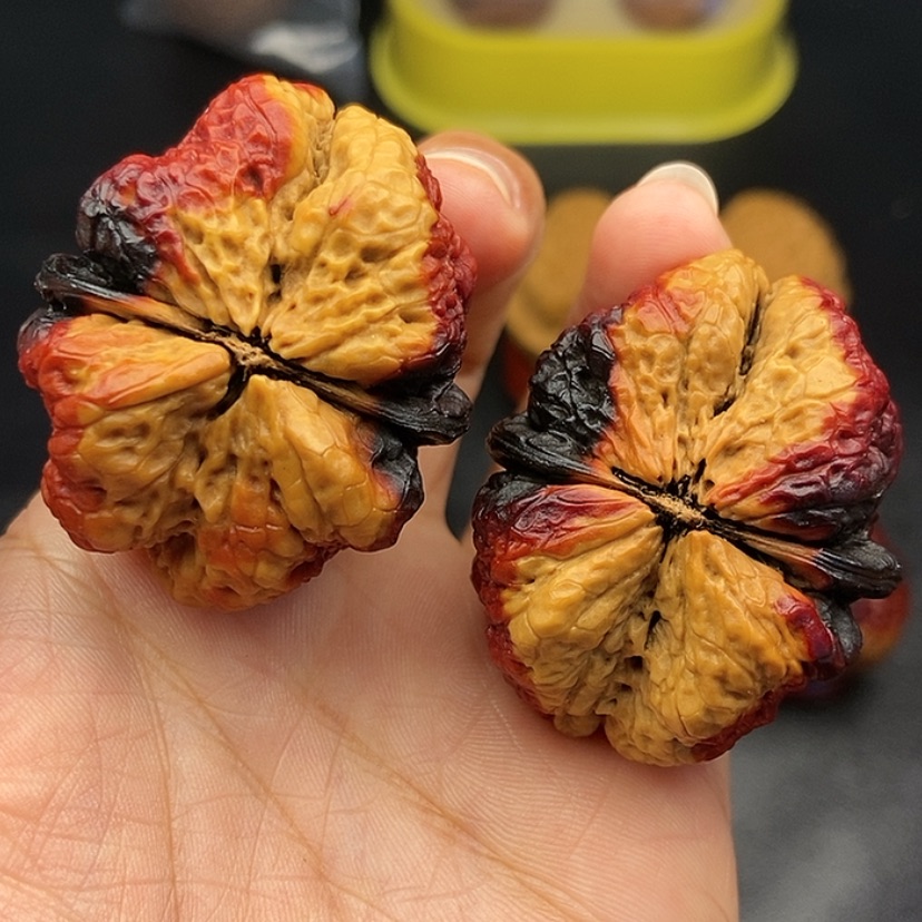 【闪购商品】把件文玩核桃44尺蝴蝶蟾