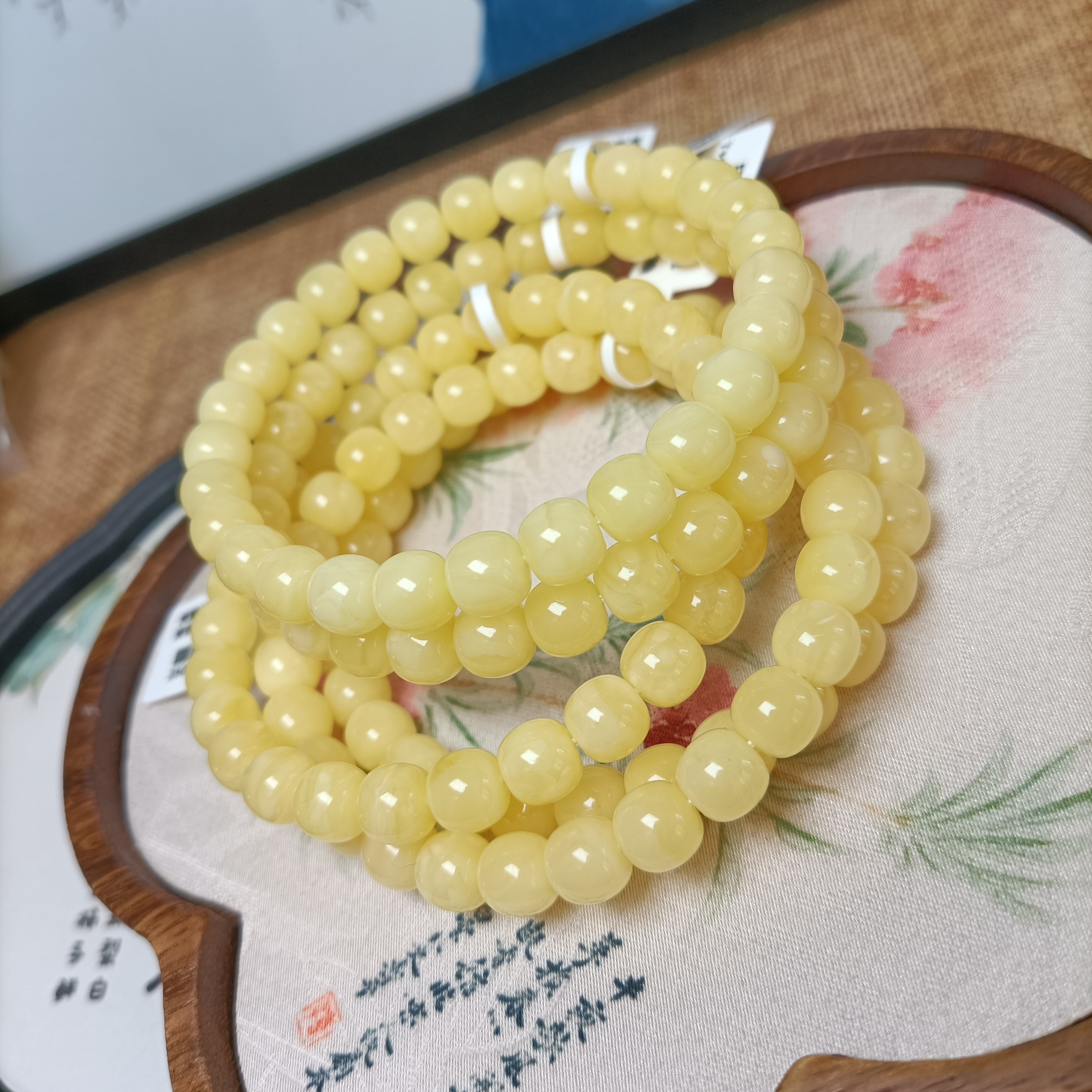 7.5精工高桩极限孤浓蜡老型手串~俄料原矿~多样性发货其一