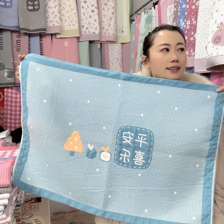 棉特价促销蓝绿色平安喜乐