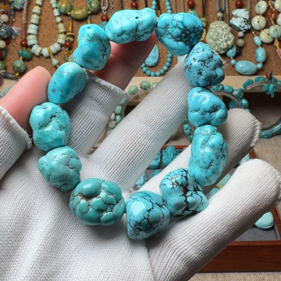 绿松石珠宝奇石未镶嵌?****?62.5g