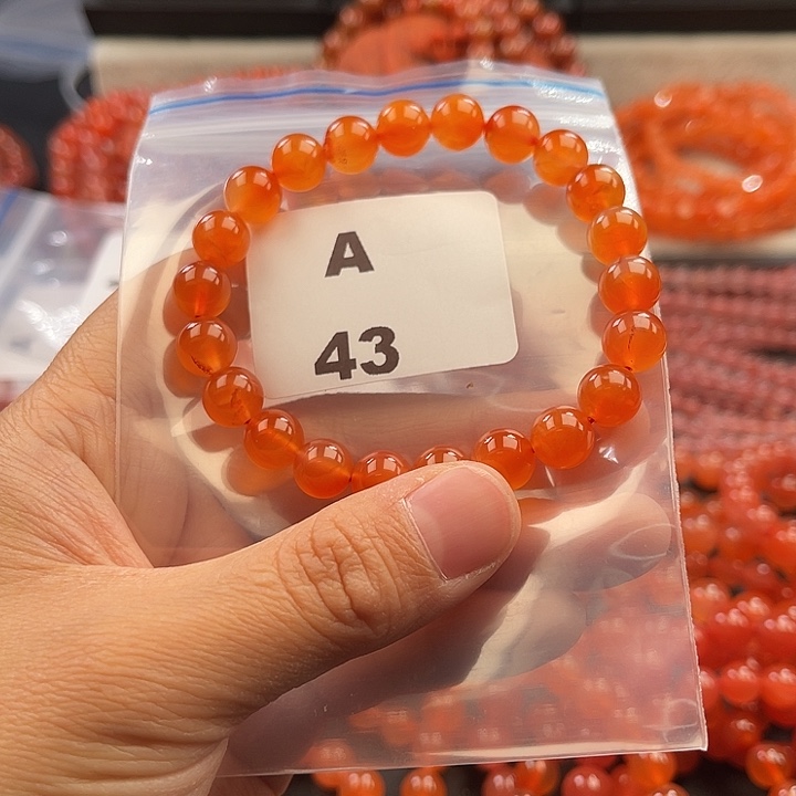 南红玛瑙未镶嵌多样性发货默认微瑕称重8mm