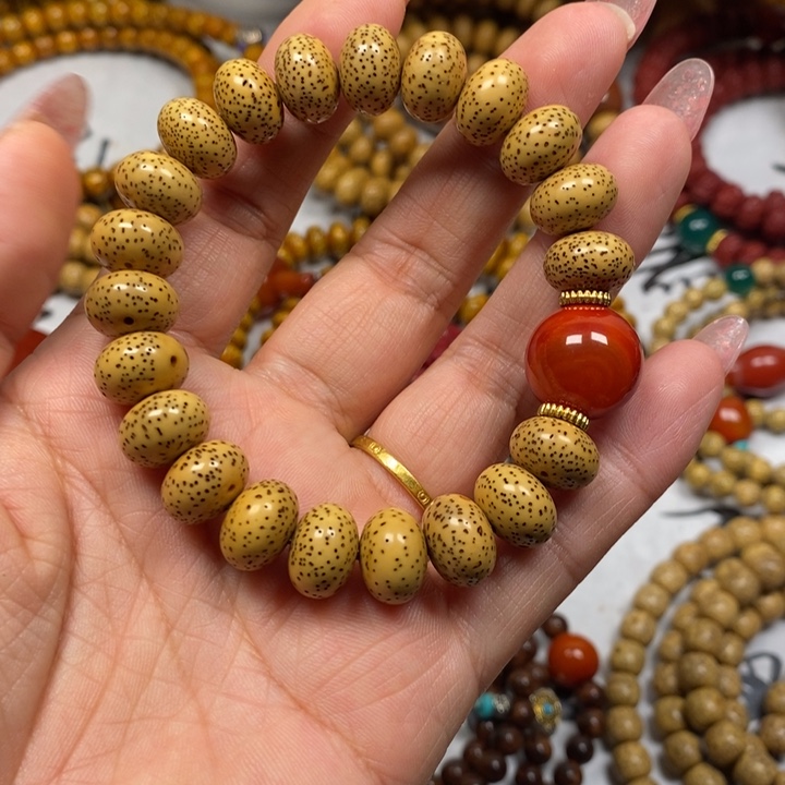 星月菩提吊坠黄金籽12.6