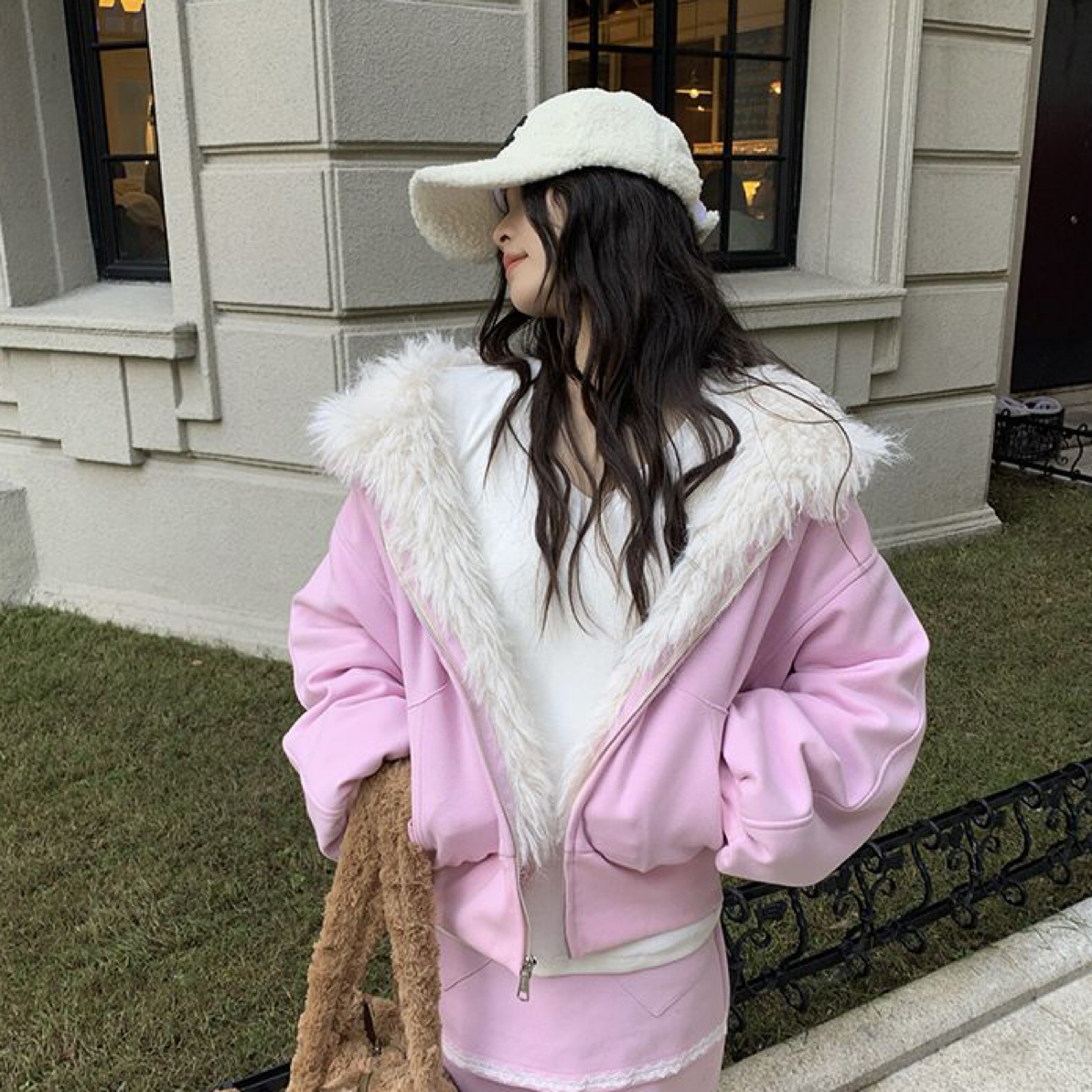 非主图  看编号拍下  连帽卫衣套装女装休闲运动抽绳卫裤两件套