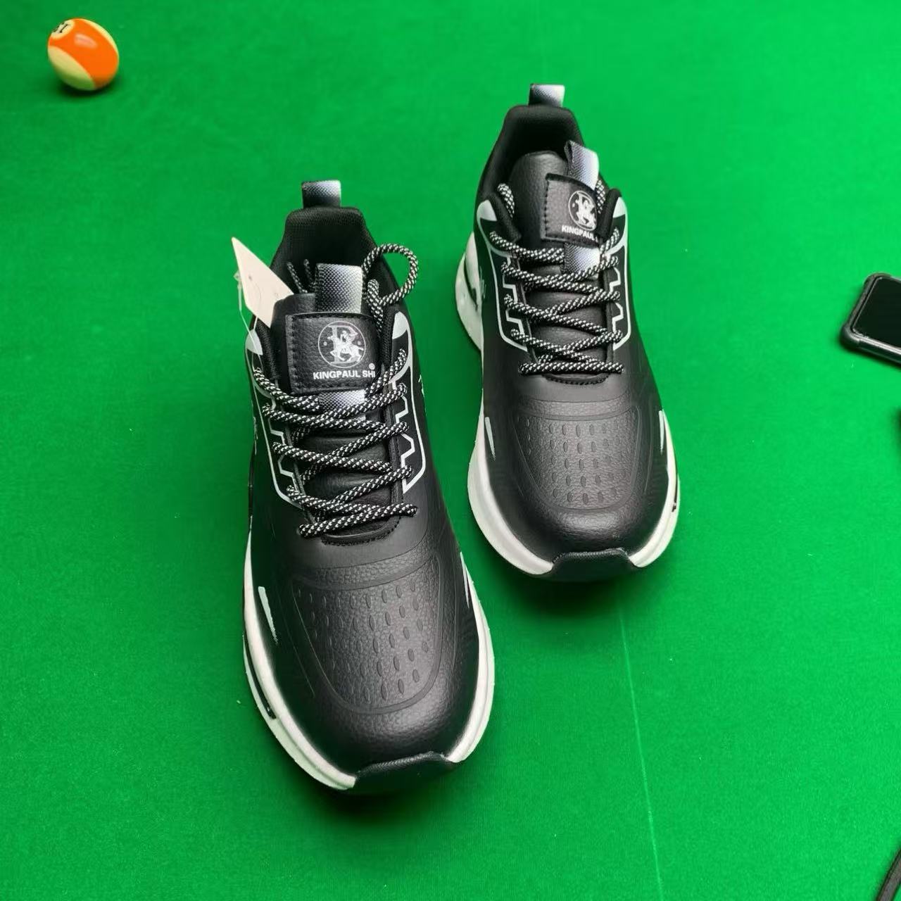 秋冬皮面防水爆米花缓震软底防滑运动休闲鞋时尚百搭潮流男女款