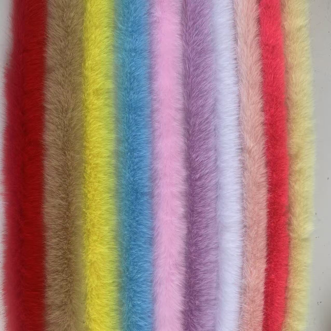 【班班精选】1cm白色仿水貂绒毛条精美手工制作粘贴材料