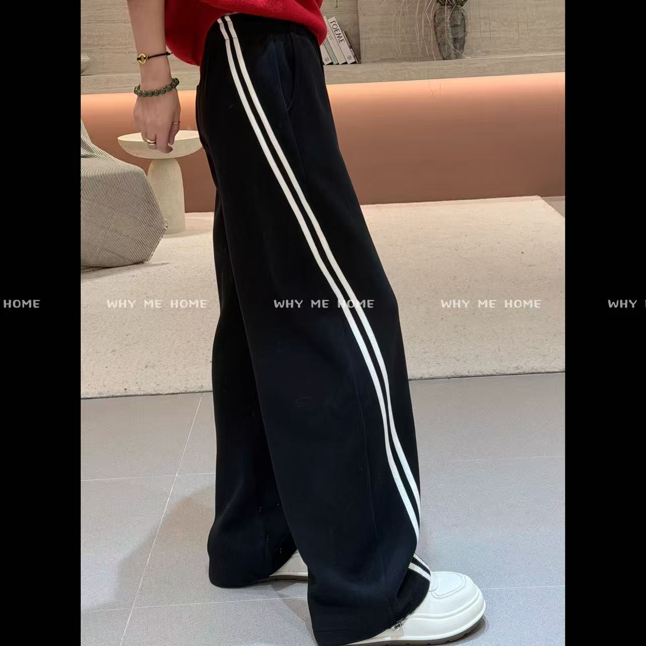 【逆天长腿裤】韩国加绒加厚松紧腰抽绳显瘦休闲裤256612