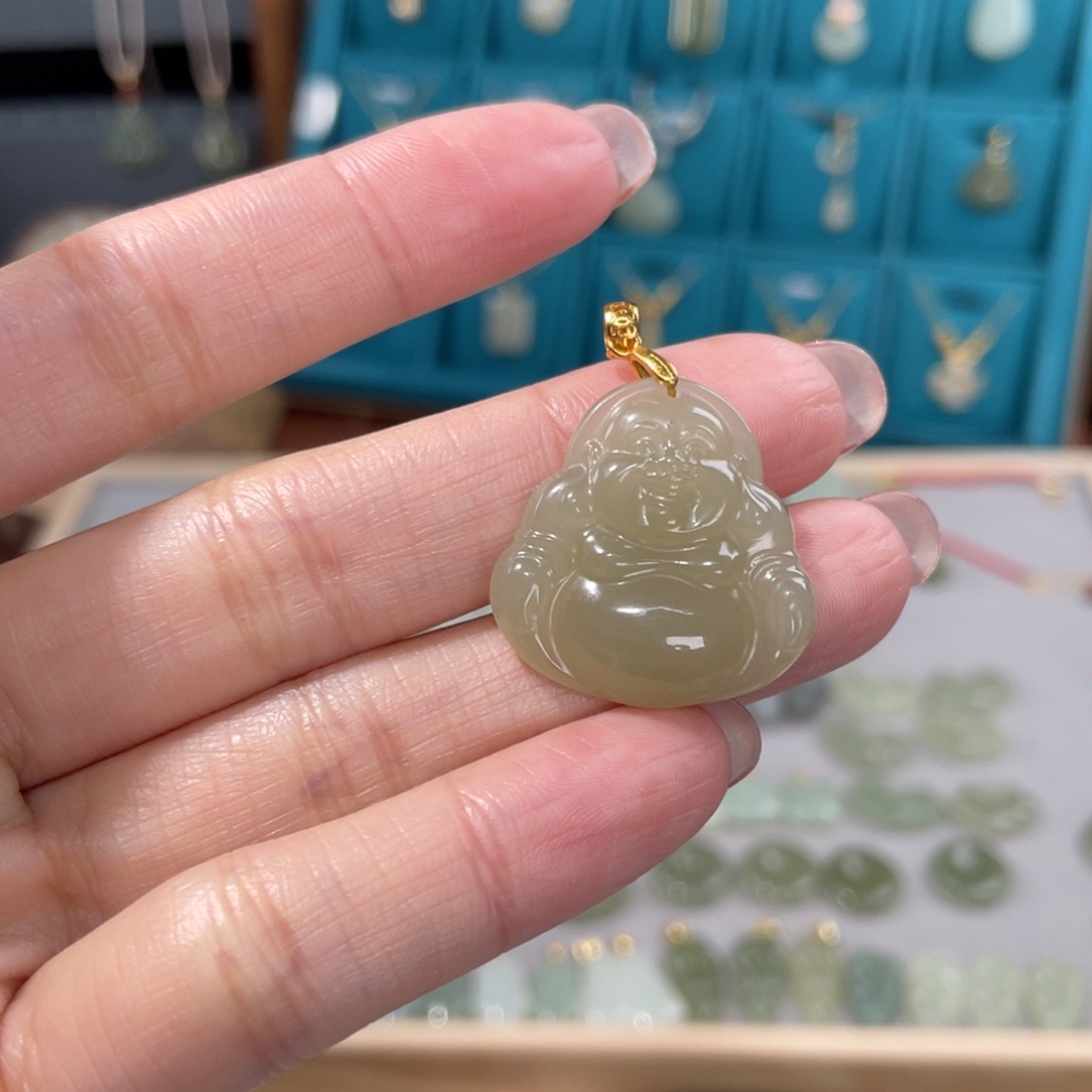 和田玉吊坠(不含链)未镶嵌@**睛