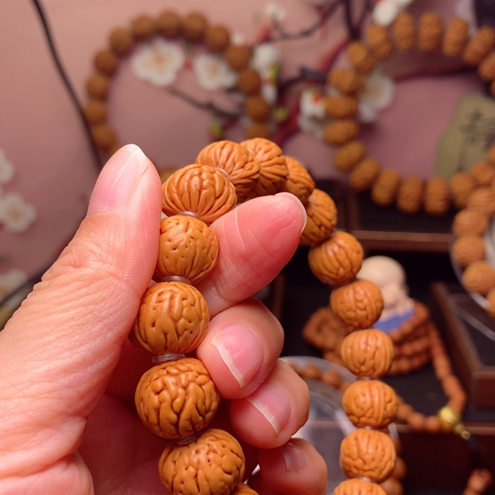 桃核手串飞龙纹桃核