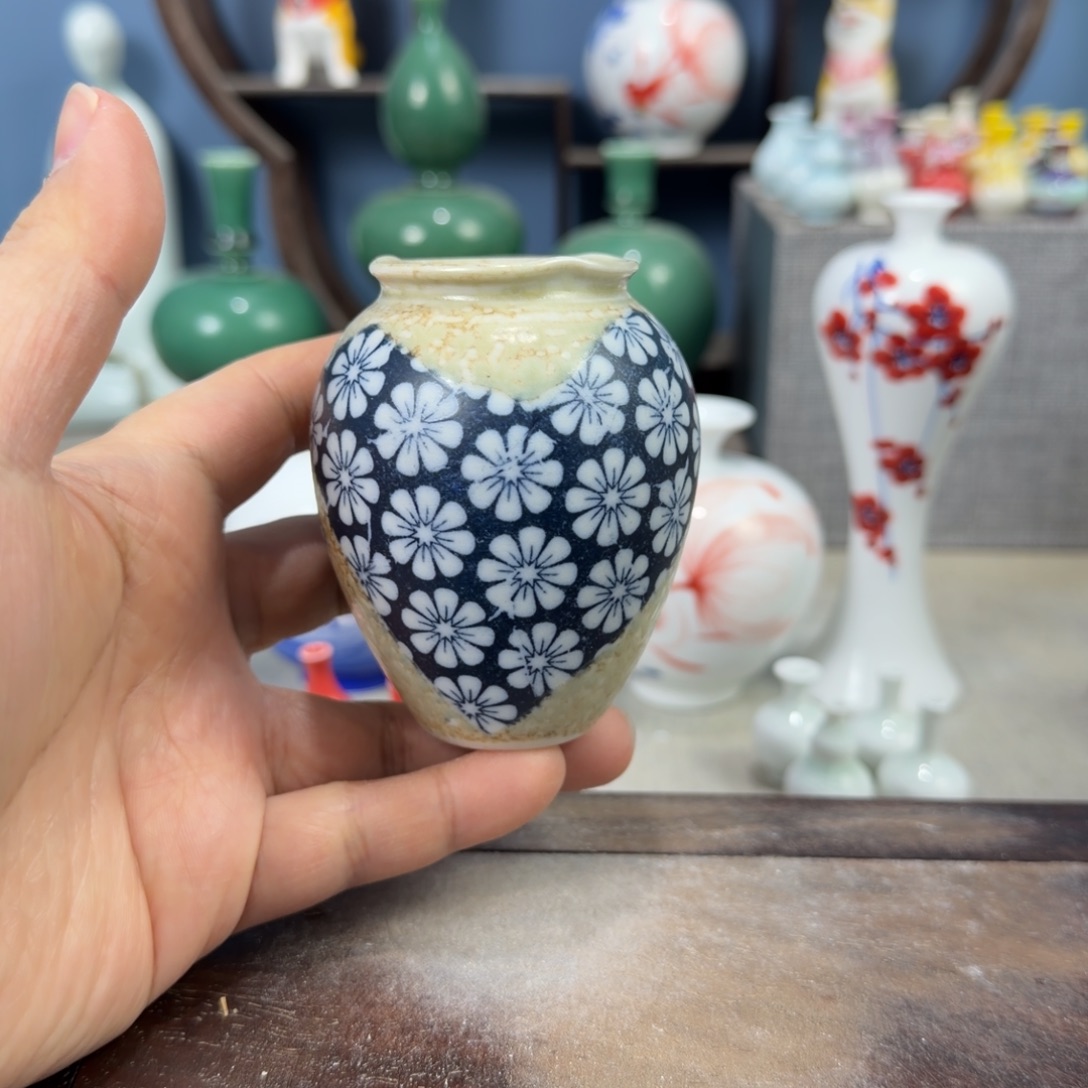 陶瓷手工小花器摆件
