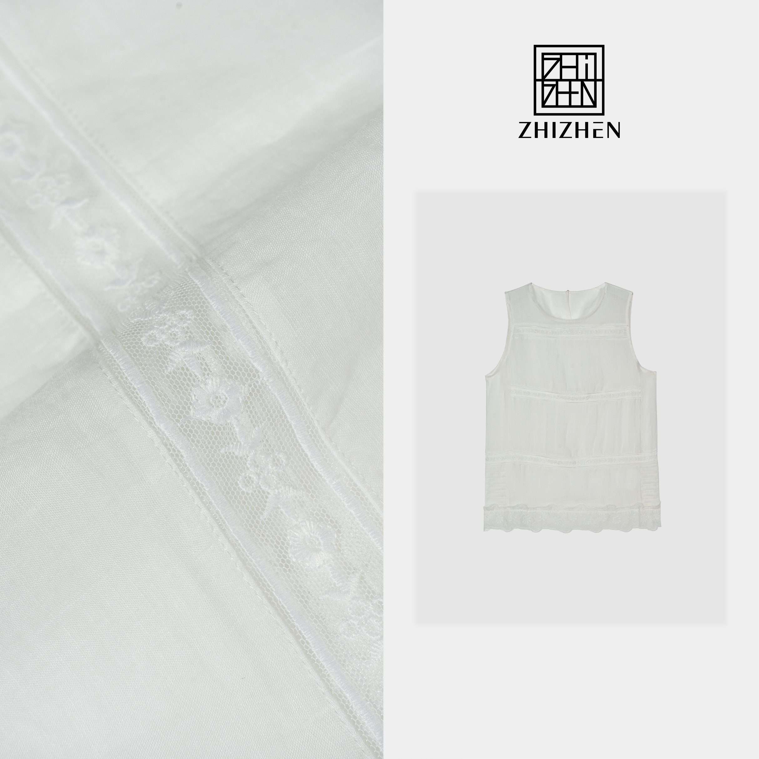 小众简约宽松型复古常规夏季无袖上衣【与你】