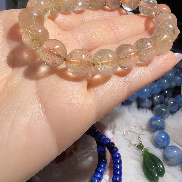 手链未镶嵌水晶金发晶