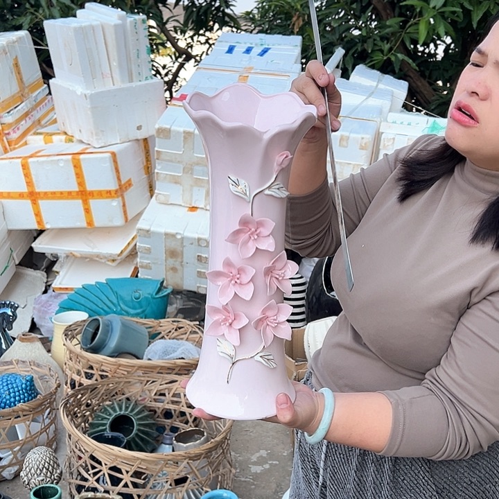 瓶高度39厘米口径了14厘米微瑕捡漏干裂