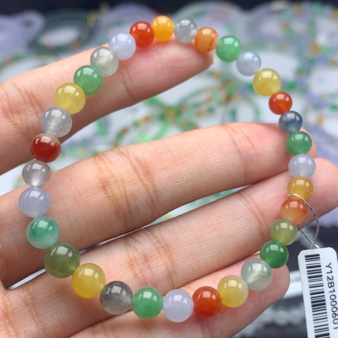 未镶嵌翡翠手链青*?卡