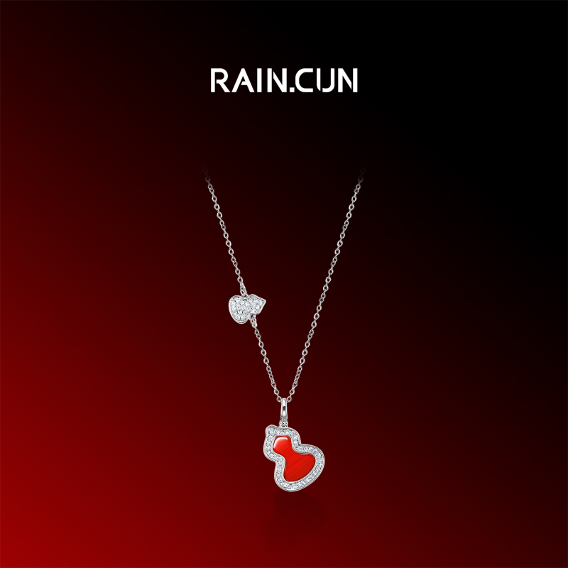 铜合金项链 【云云甄选】XG1198B-水晶银-气质时尚项链女