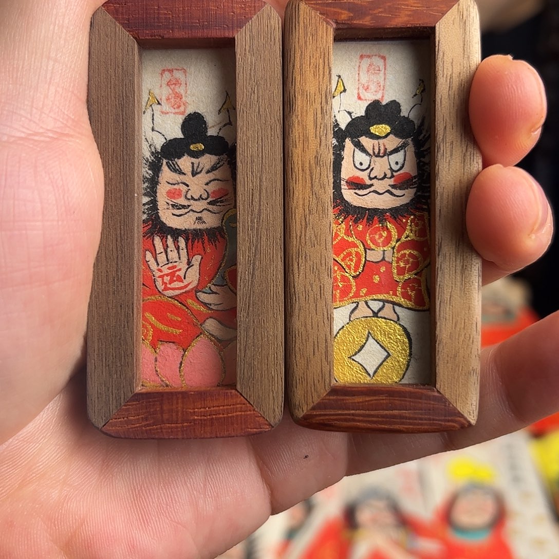 天***饼纯手绘钟馗文创画