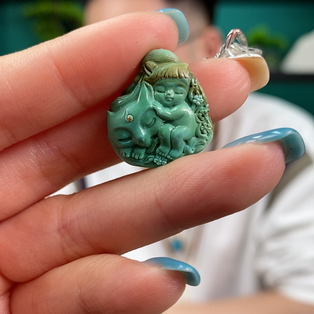 绿松石珠宝奇石未镶嵌