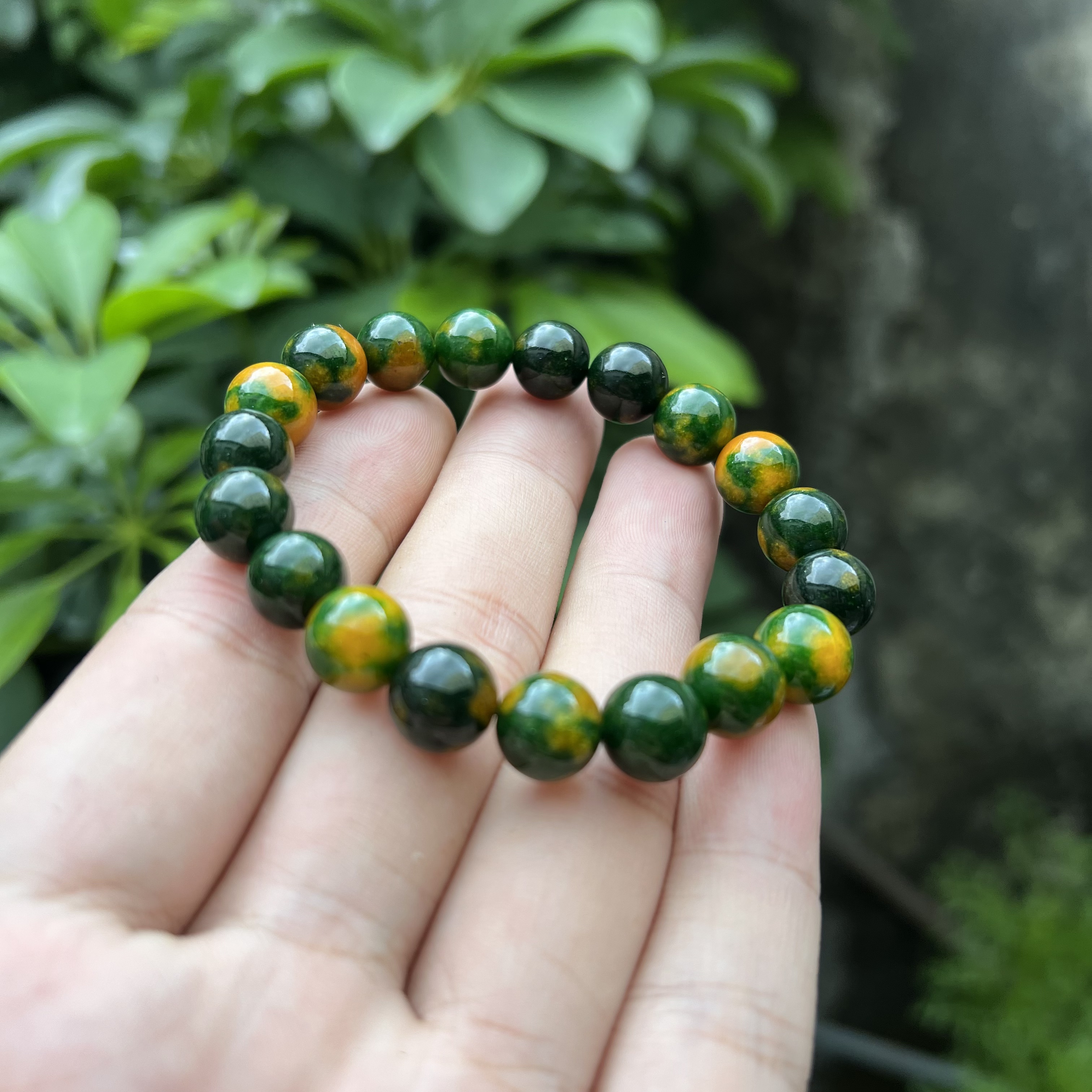 a882绿苏甘文草卡10mm手串百搭