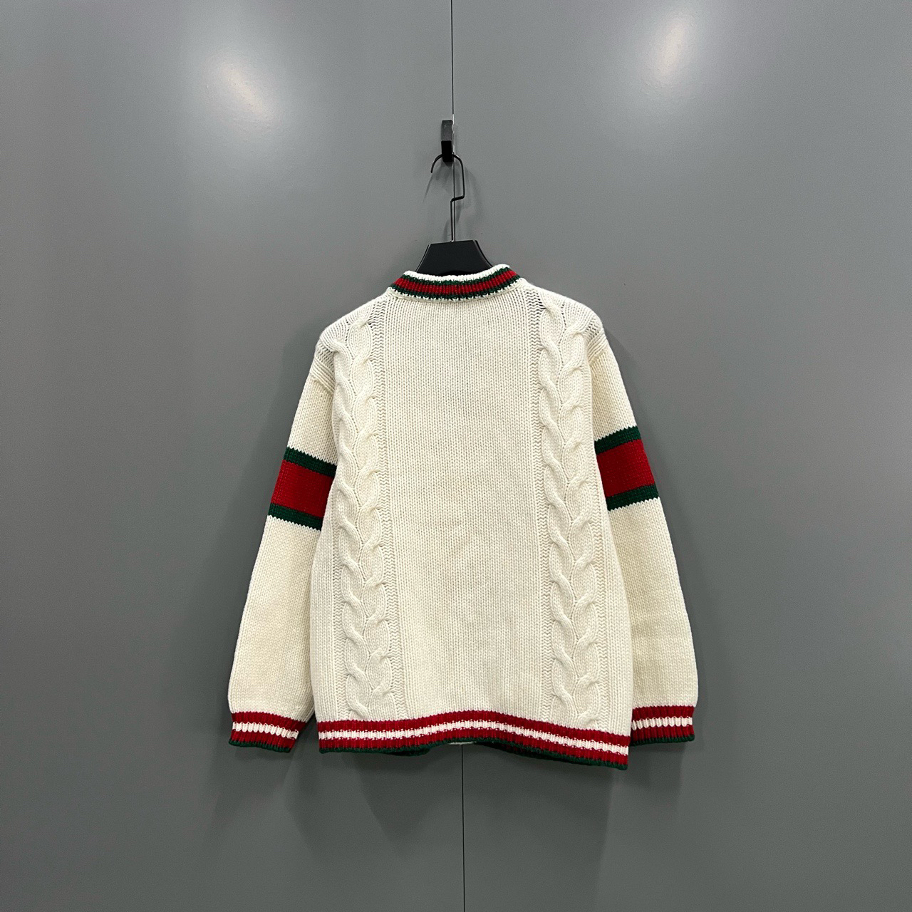 95新 GUCCI/古驰 (ll) 拼色天文针织开衫 S码102087