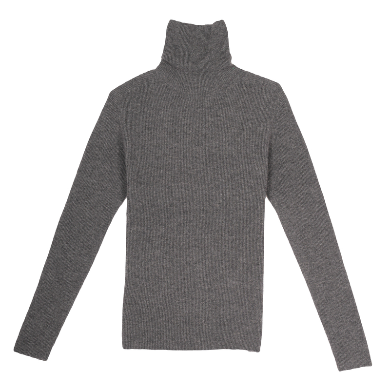 24秋冬款无缝一体简约高领百搭长袖针织套头衫-265