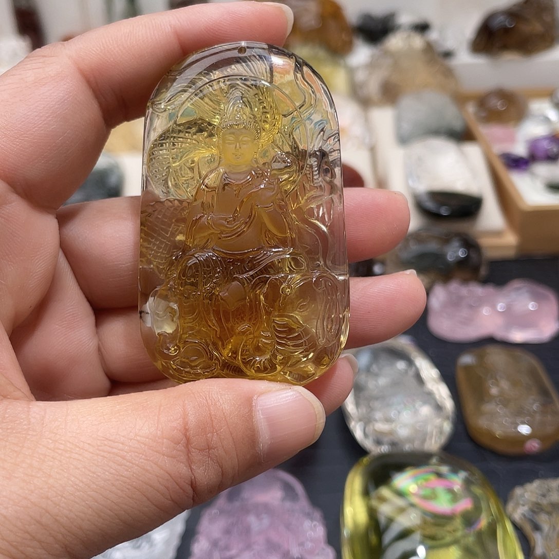 水晶颈饰未镶嵌定制