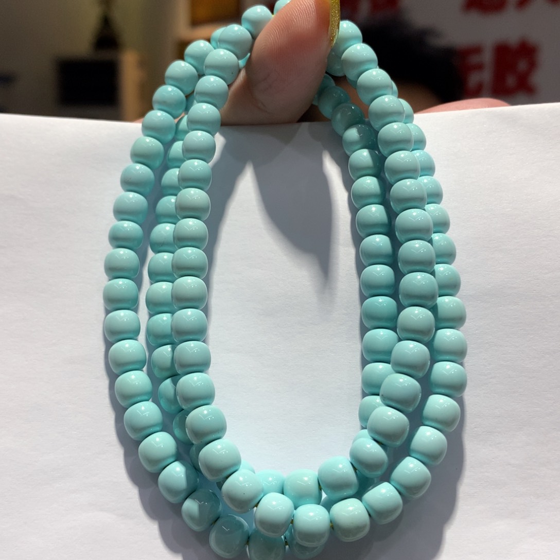 未镶嵌绿松石长链