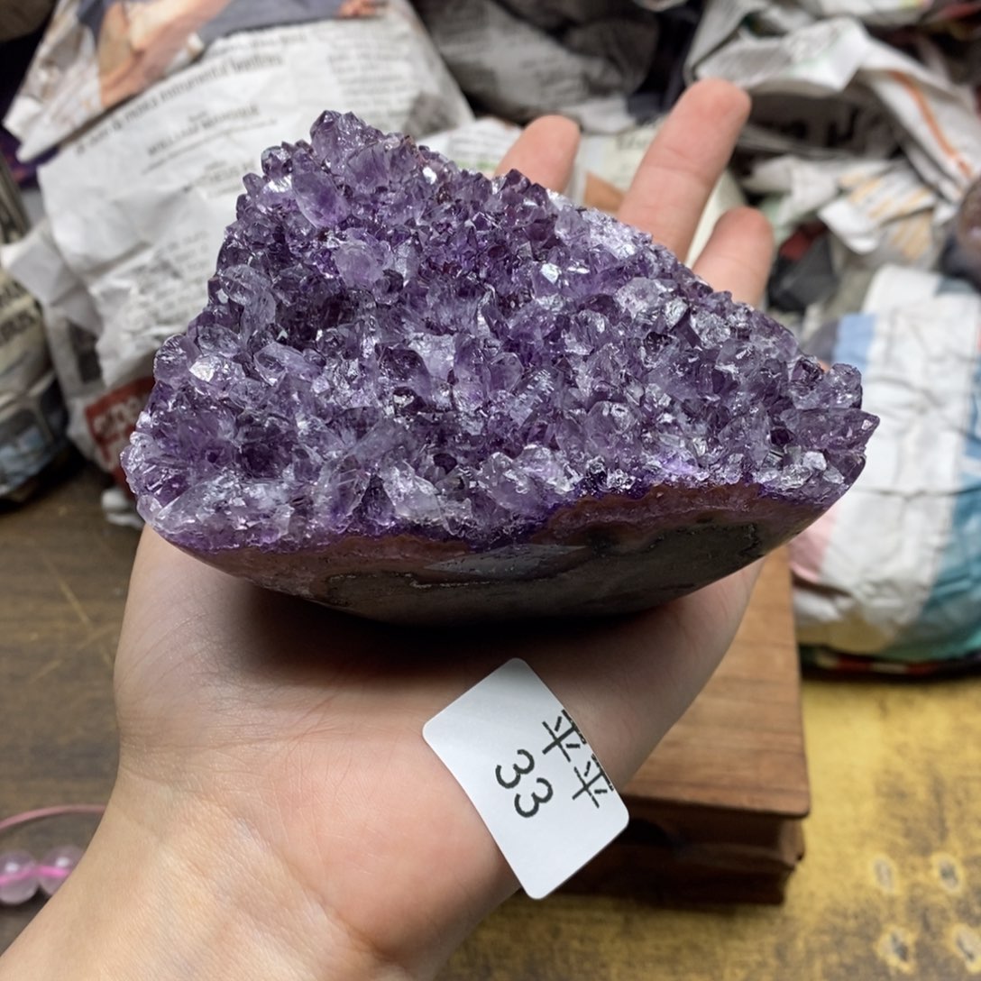 紫晶乌拉圭未镶嵌