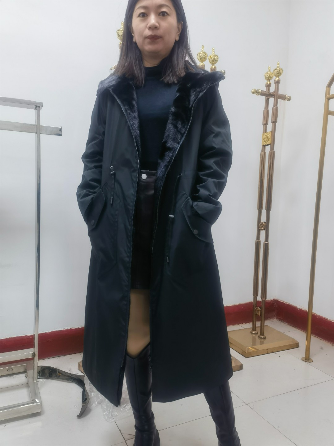 特价 双面  两穿  谁貂  样衣  单件！ 