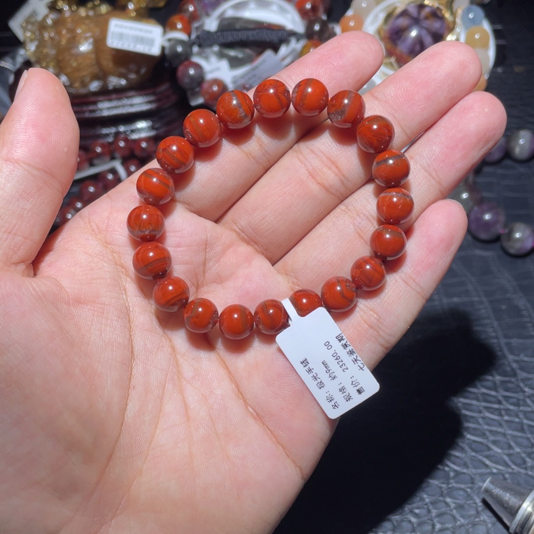 未镶嵌水晶手链9mm极光23一线天手链