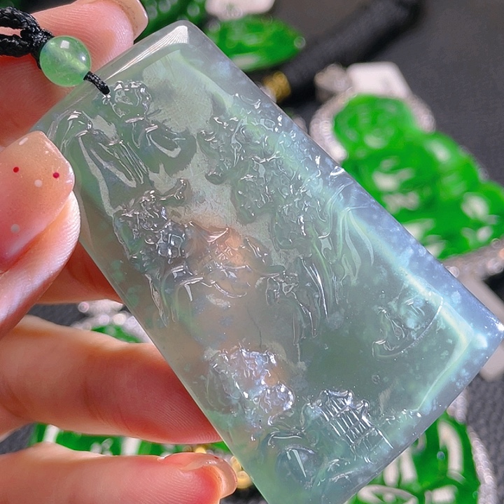 翡翠颈饰未镶嵌39，