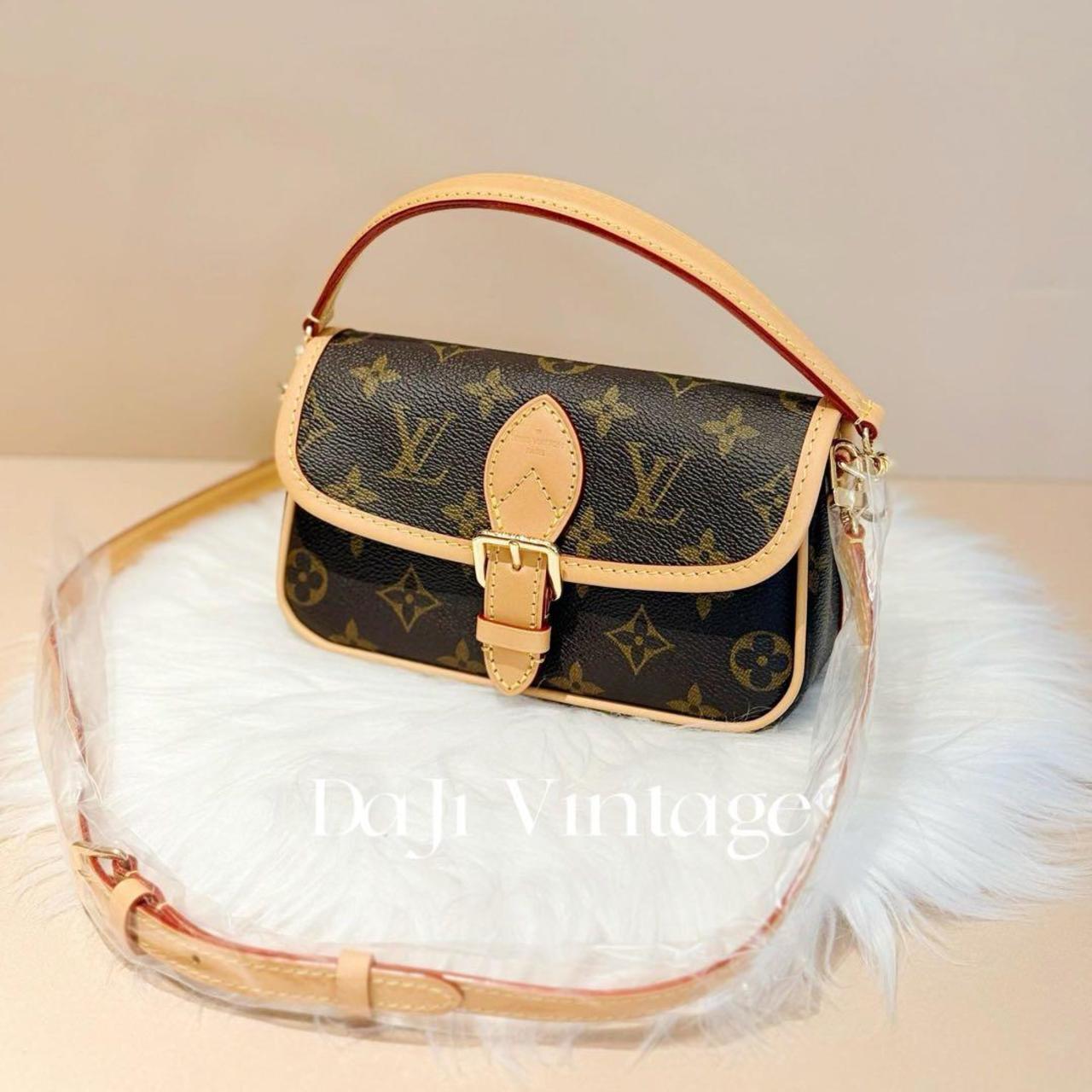 99新 LouisVuitton/路易威登 大吉中古/LV路易威登老花法棍nano斜
