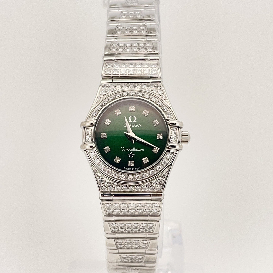 99新 Omega/欧米茄 星座石英腕表22.5mm后钻公价85999/w13018