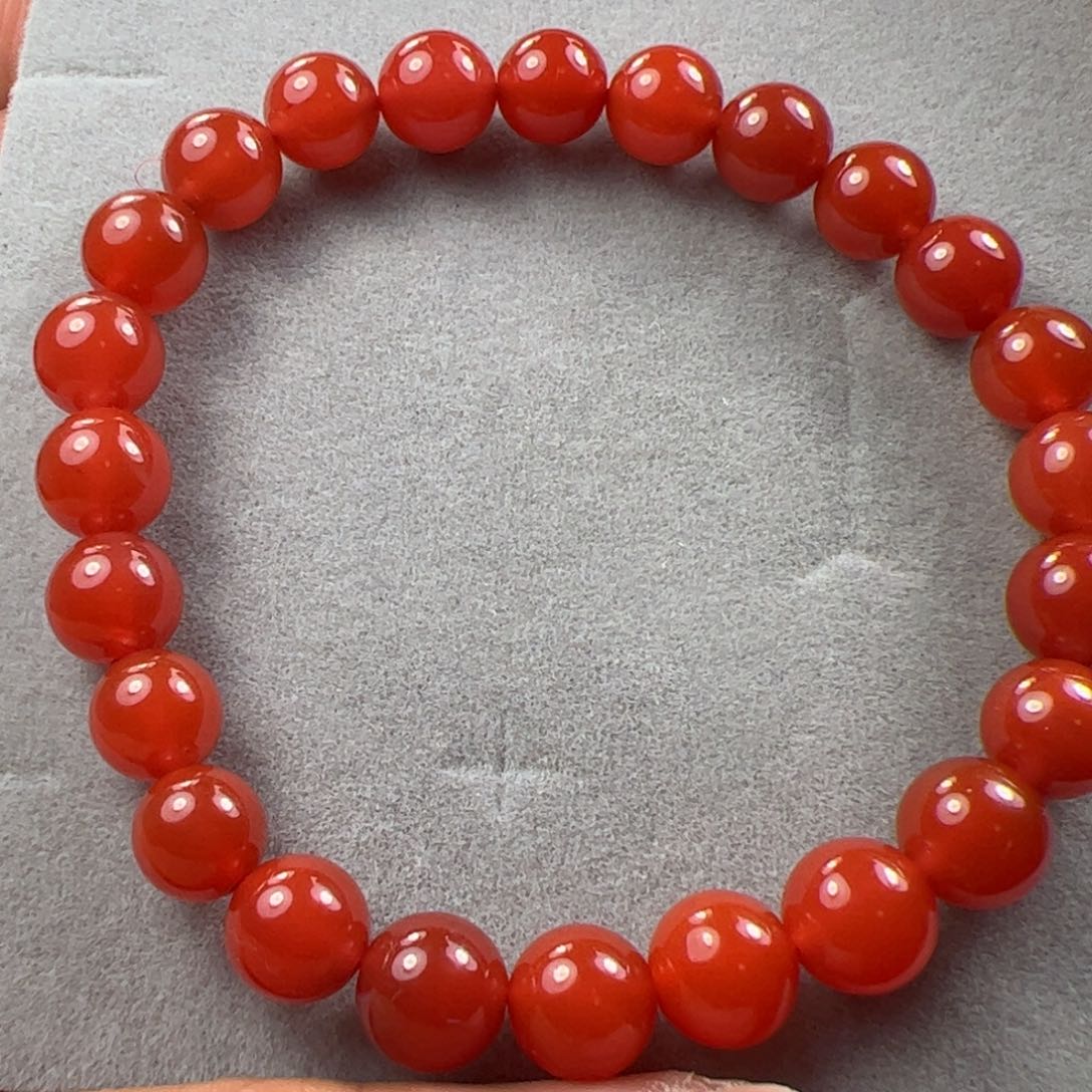 南红玛瑙手串未镶嵌