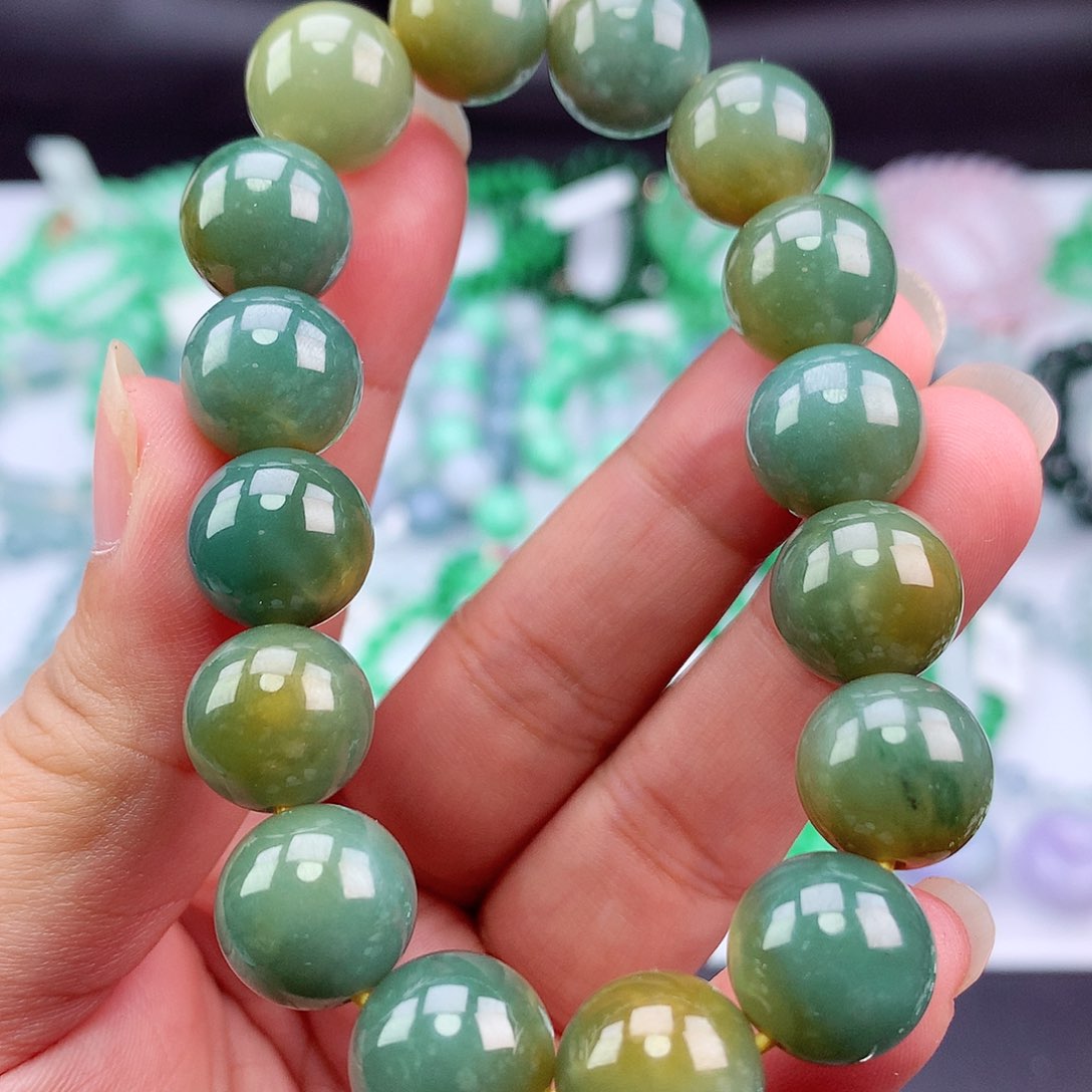 未镶嵌手链翡翠手串