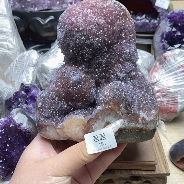 安***@紫晶未镶嵌大型摆件（非配饰）