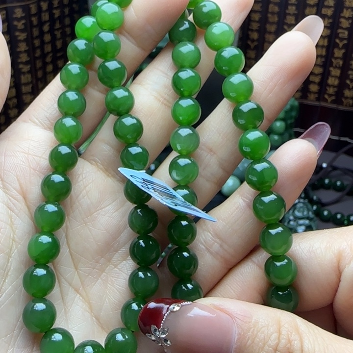 和田玉（碧玉）项链未镶嵌