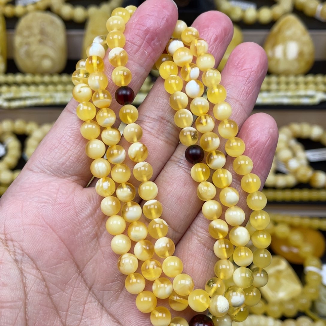 琥珀裸石未镶嵌琥珀蜜蜡