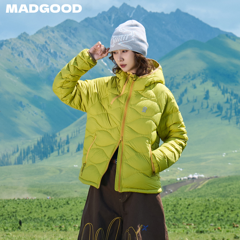 【90白鸭绒】madgood马得工地日系休闲横葫芦排骨羽绒服MDGDWT13617