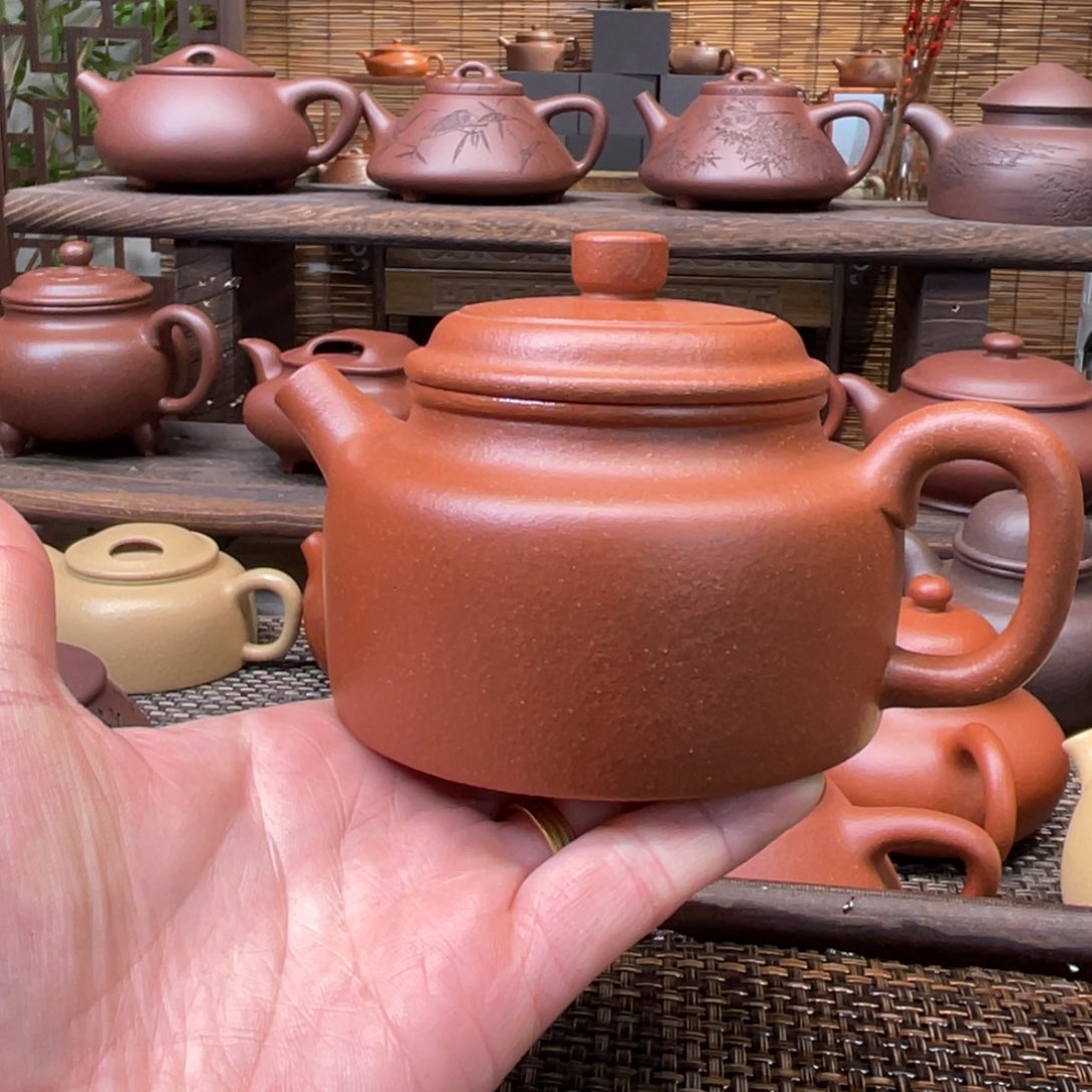 紫砂茶壶宜兴原矿紫砂手工制240全