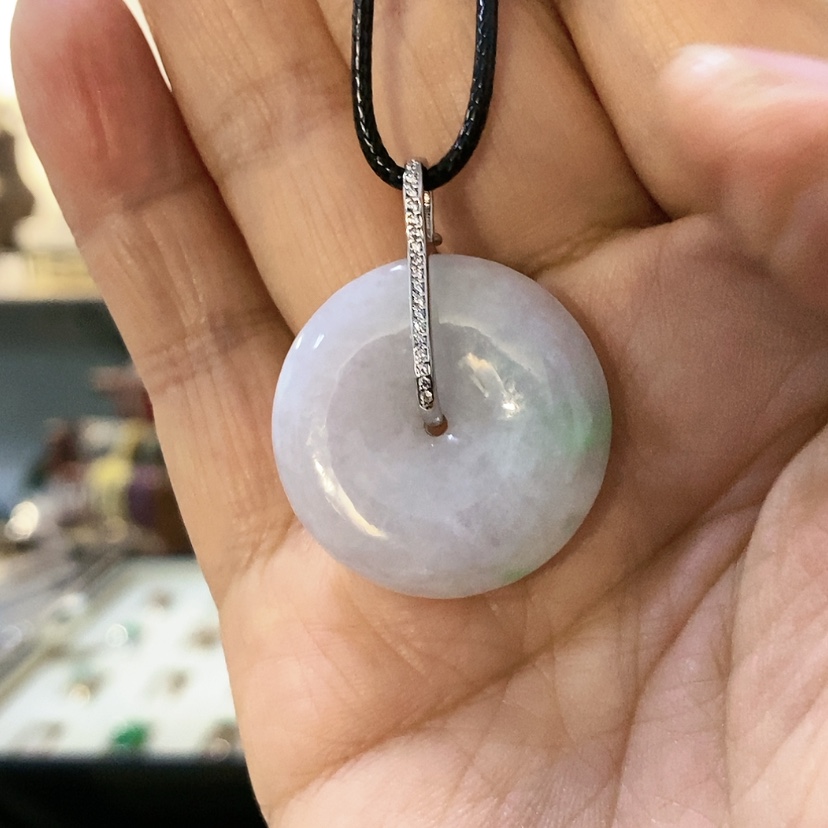 【闪购商品】颈饰银S925镶嵌翡翠