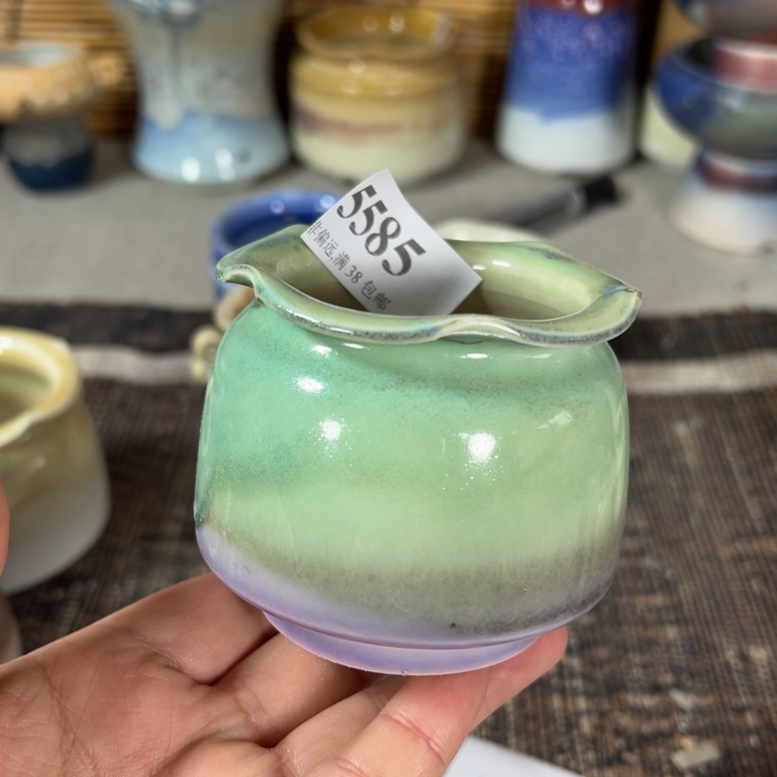 红陶景德镇手工花盆