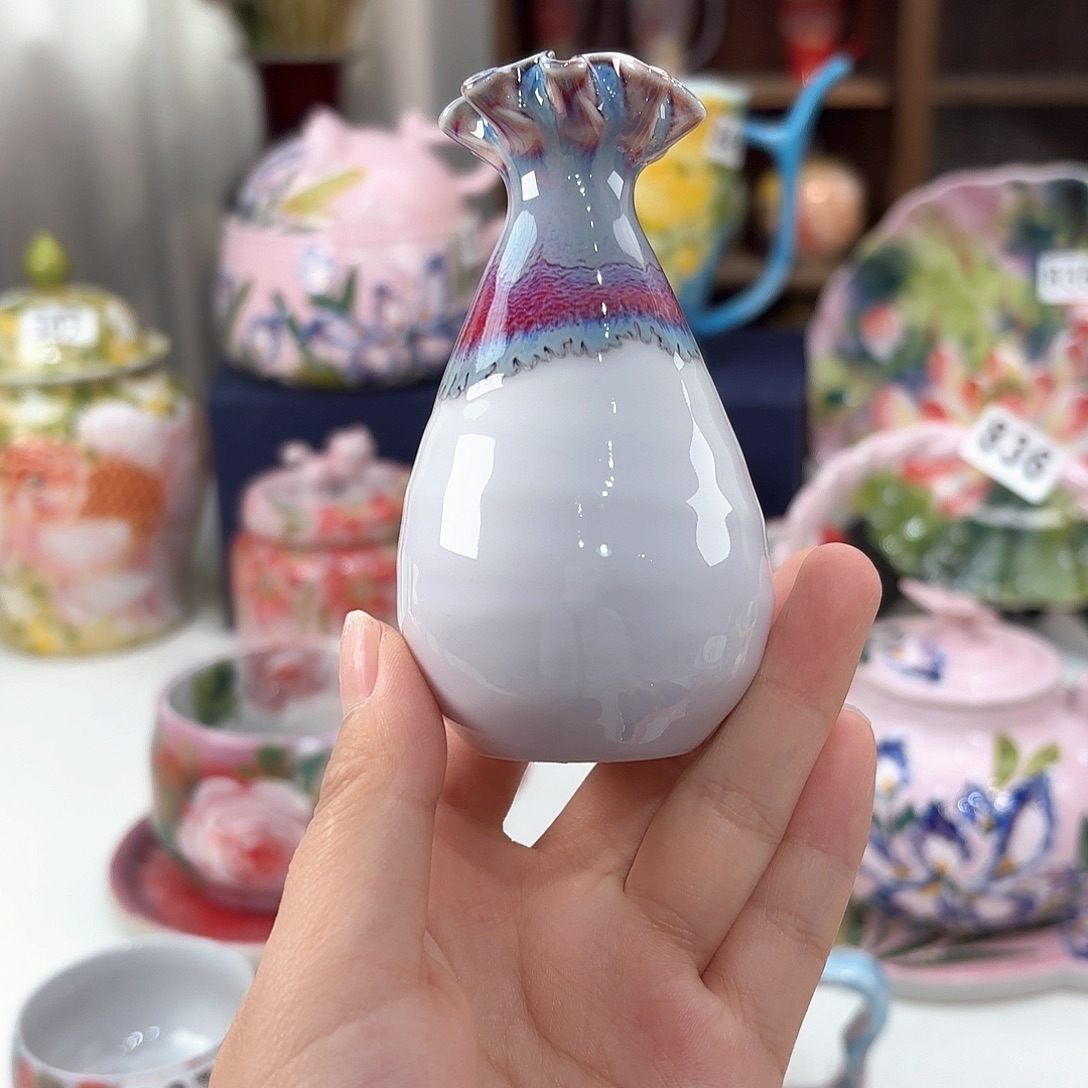 景德镇手绘高温釉下彩陶瓷茶具