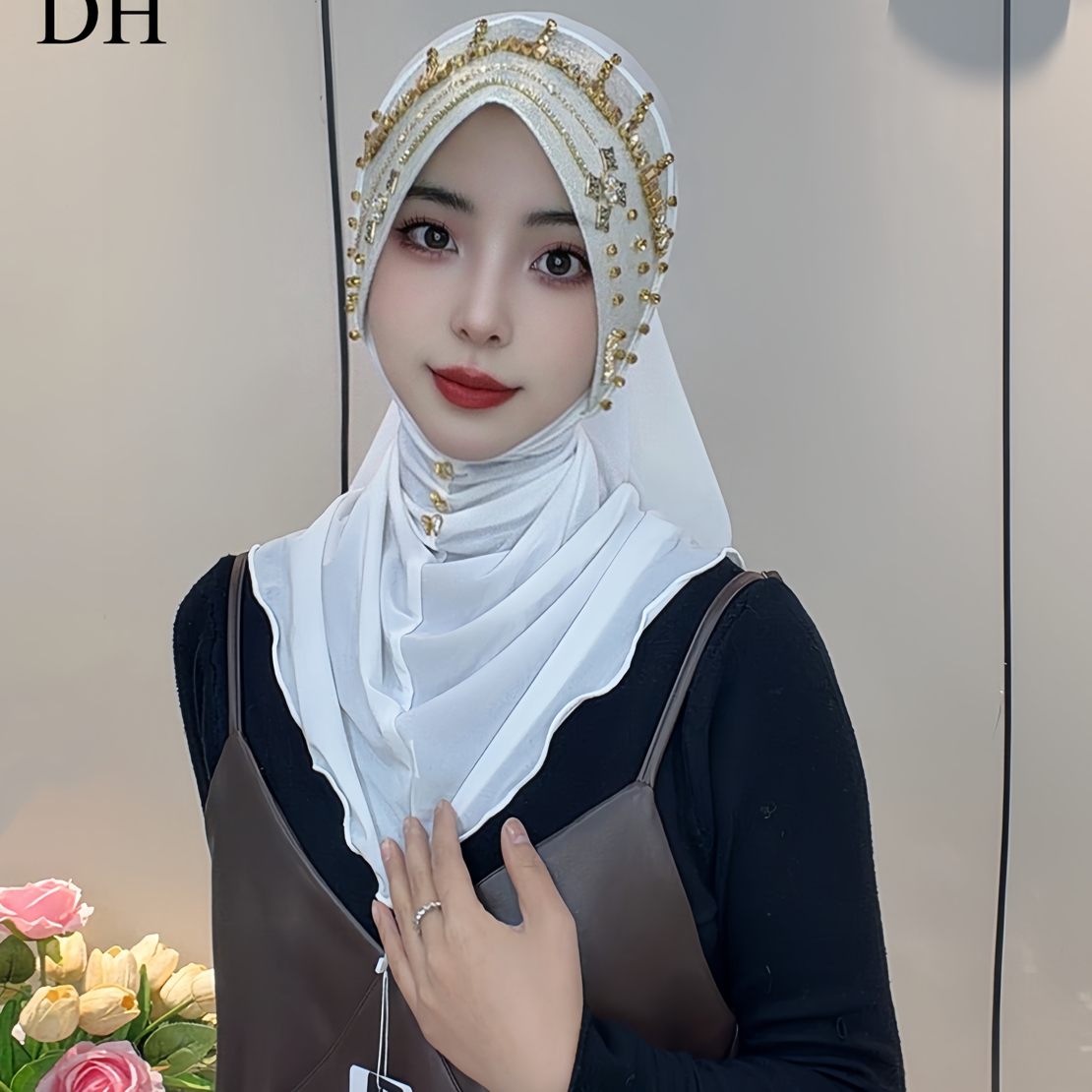 哚哈/DH新款高定方钻时尚宽帽檐——送吸扣