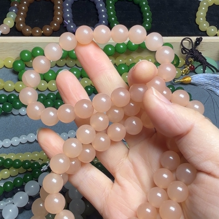 藕粉10mmmmmmmmmmm项链