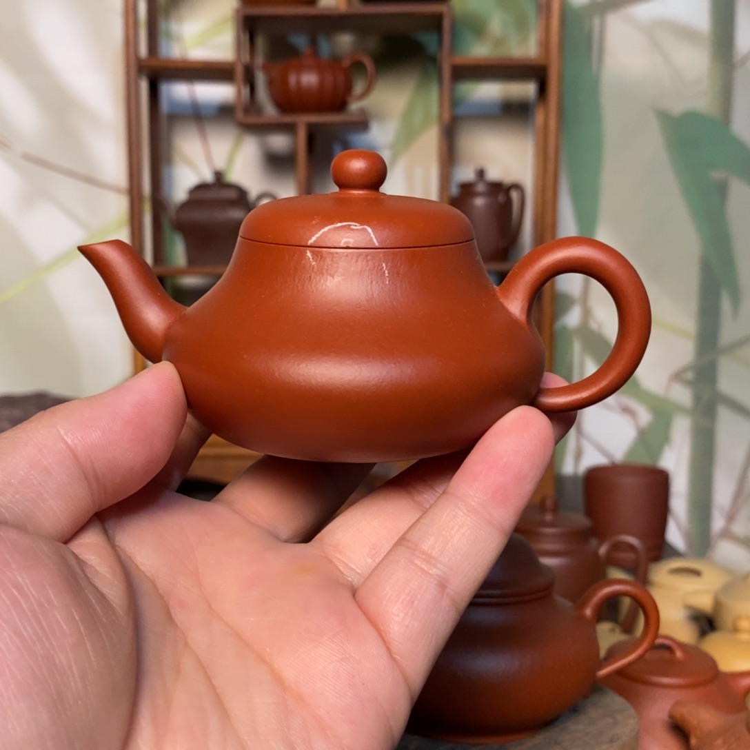 湖***湖茶壶紫砂全手工朱泥君德
