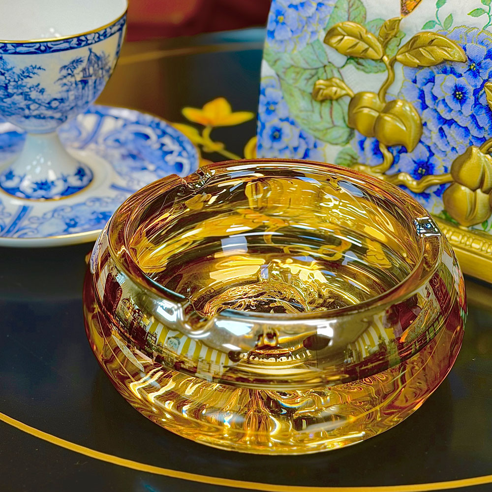 铂尼拓加厚美杜莎烟灰缸