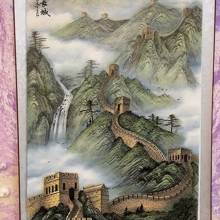 国画李勇中国画长城作品