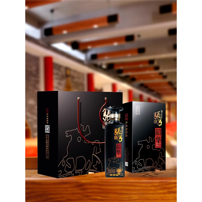 张弓 韶华 浓香型白酒 52度 500ml*6瓶 整箱装 (内含礼品袋)52度