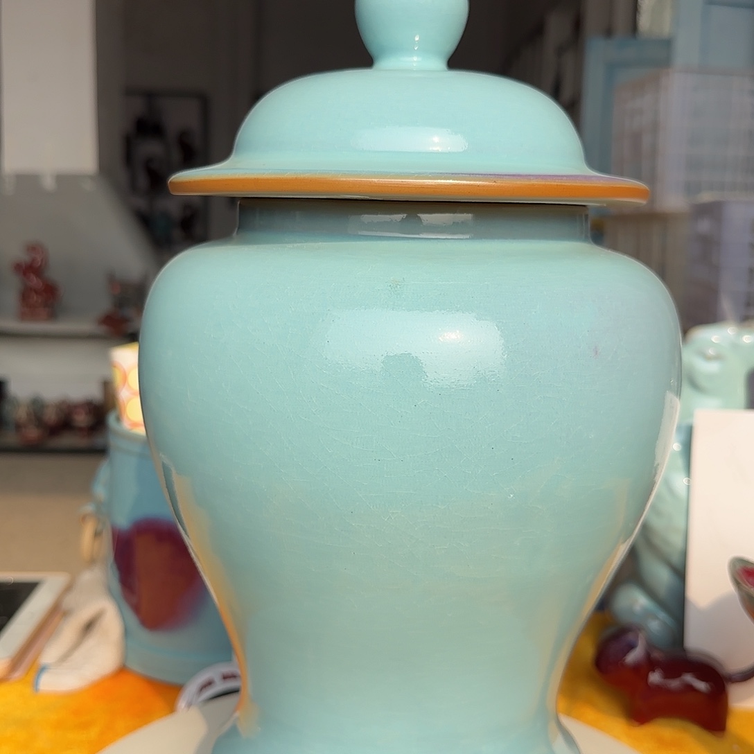 摆件陶郑家钧窑摆件