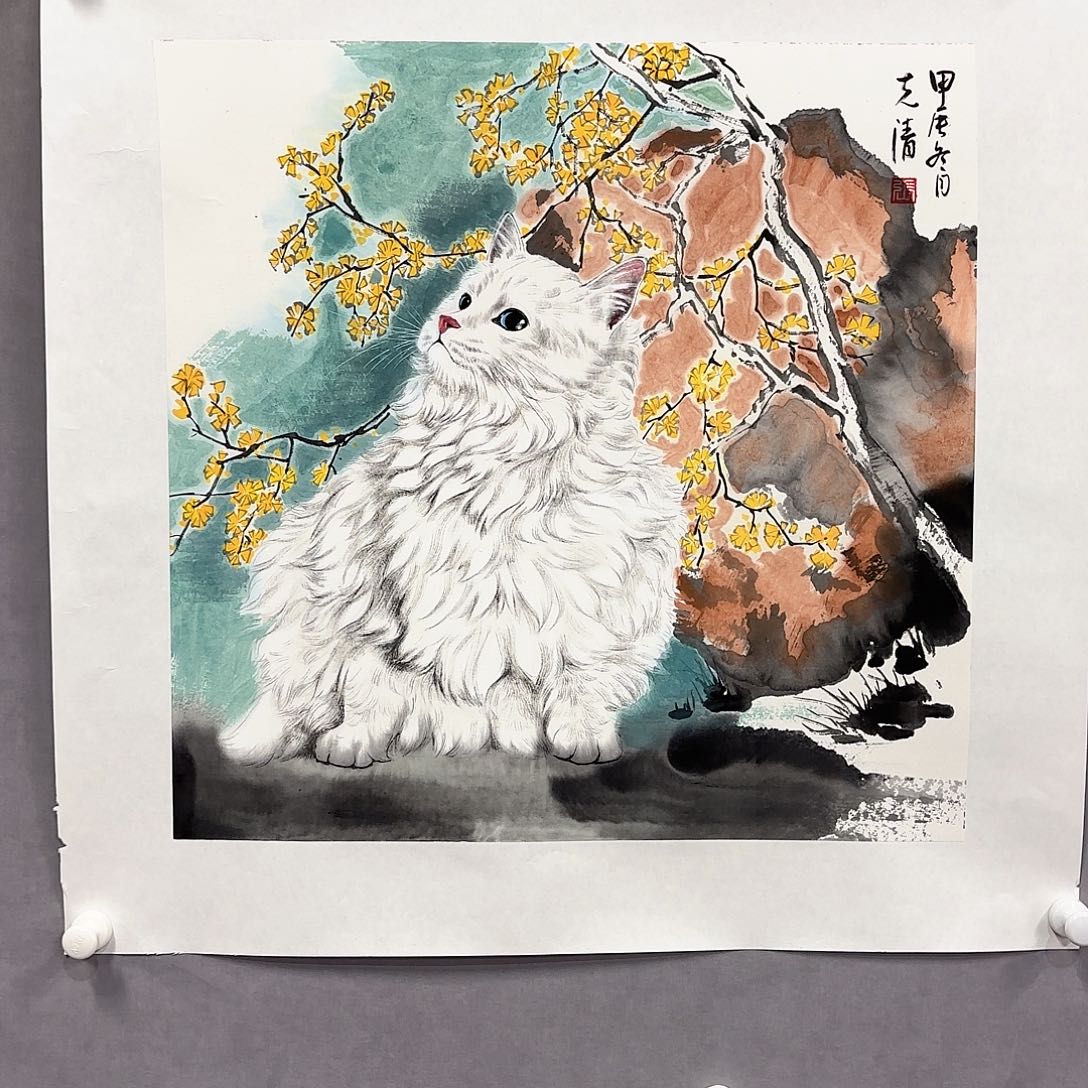 国画国画纯手绘作品请放心去藏